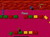 une photo d'Ã©cran de Micro Machines Turbo Tournament 96 sur Sega Megadrive